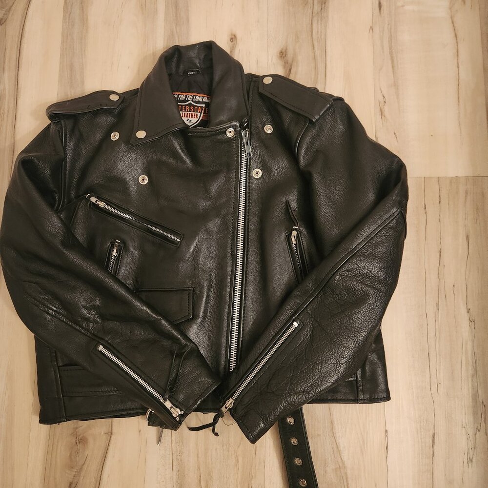 Women's Leather Riding Jacket - Picture 3 of 6